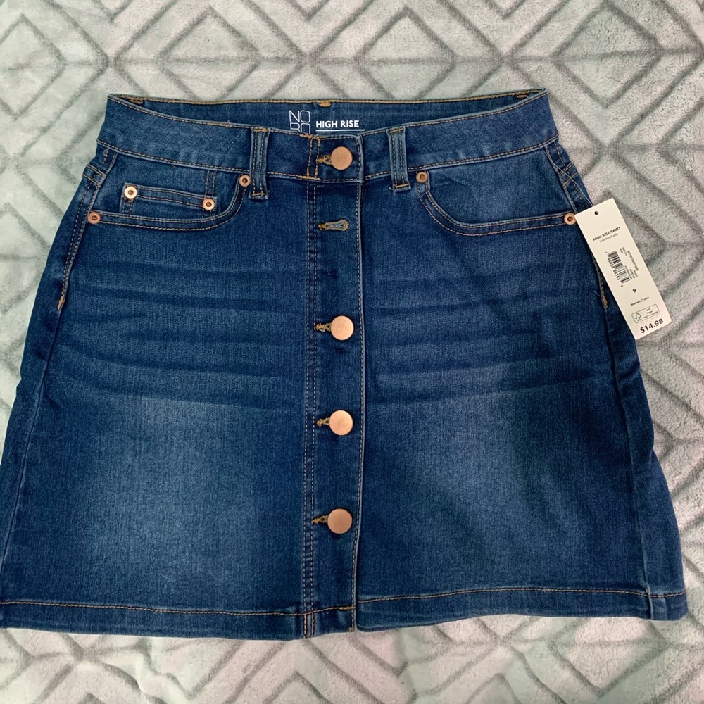 High waisted jean skirt size 9